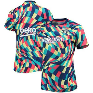 Barcelona Nike Women’s 2021/22 Pre Match Performance Top Blue/red Size S